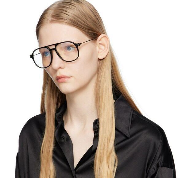 NEW Saint Laurent SL626 001 Black Aviator Unisex Eyeglasses main image 8